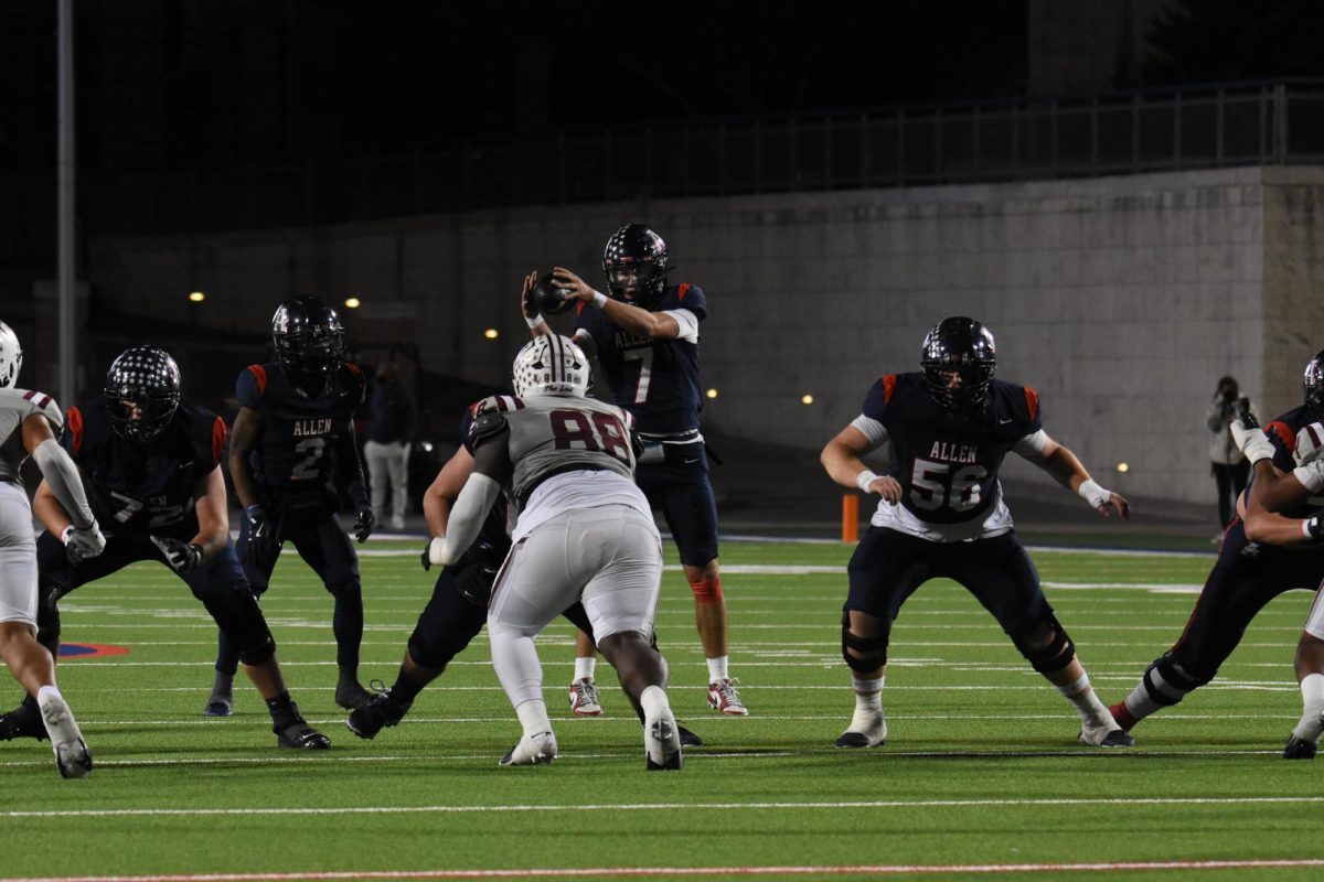 On Friday, Nov. 15, the Allen Eagles brought home a victory against the Lewisville Farmers. The Allen Eagles will move on to the next round of playoffs.